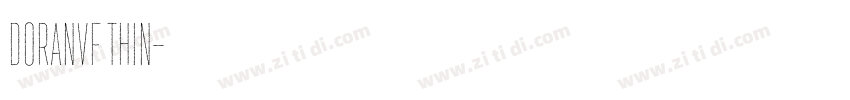 DoranVF Thin字体转换